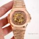 Copy Patek Philippe Skeleton Nautilus Watches Rose Gold (3)_th.jpg